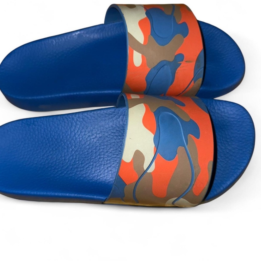 Valentino Garavani Blue and Orange Sandals